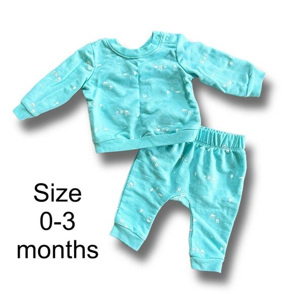 Cat and Jack Baby Boy Outfit Size 0-3 Months Like New, Baby Cat & Jack Bundle - Picture 1 of 9